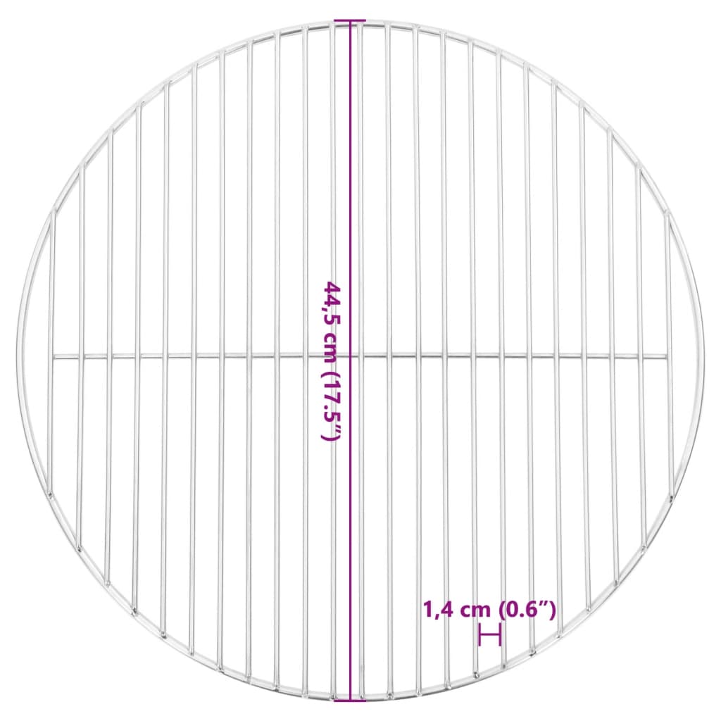 Grillrost Rund Ø44,5 Cm 304 Edelstahl