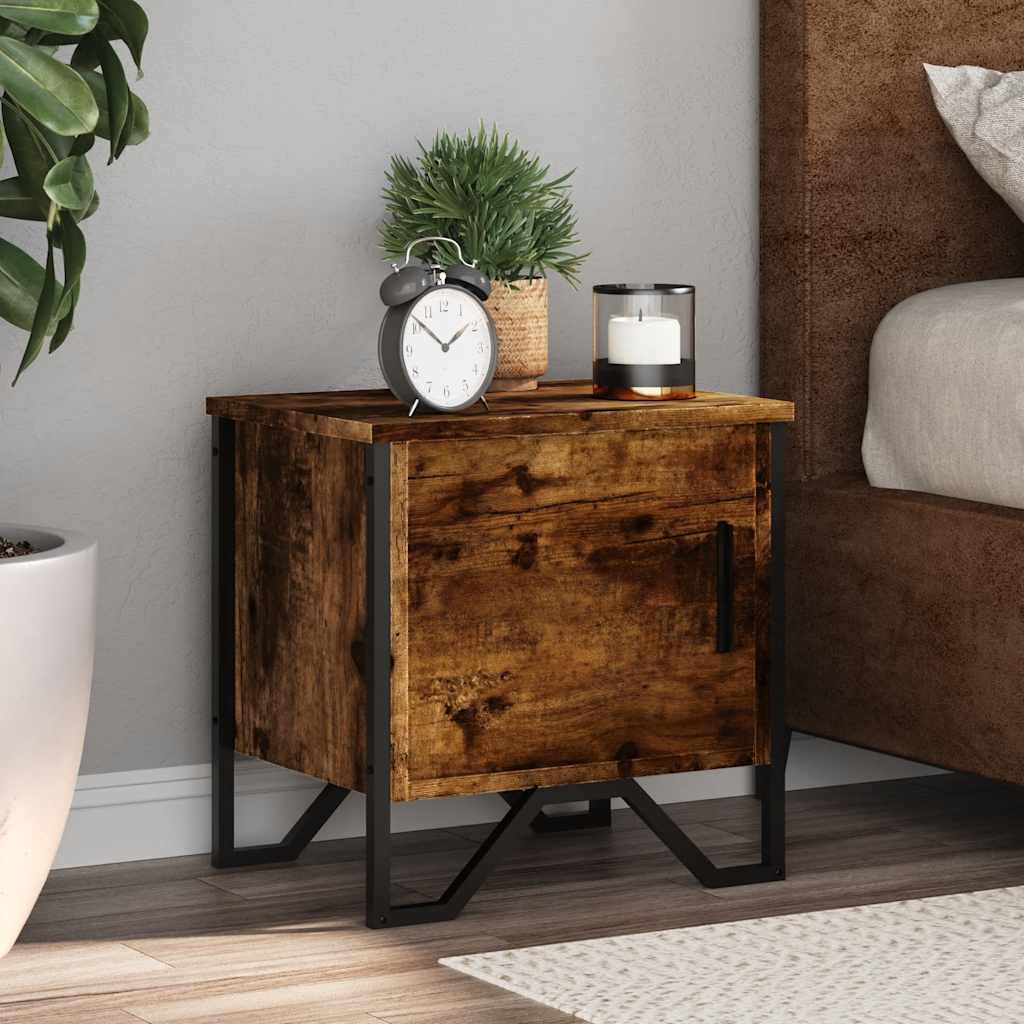 Nachttisch Braun Eichen-Optik 40X30X40 Cm Holzwerkstoff