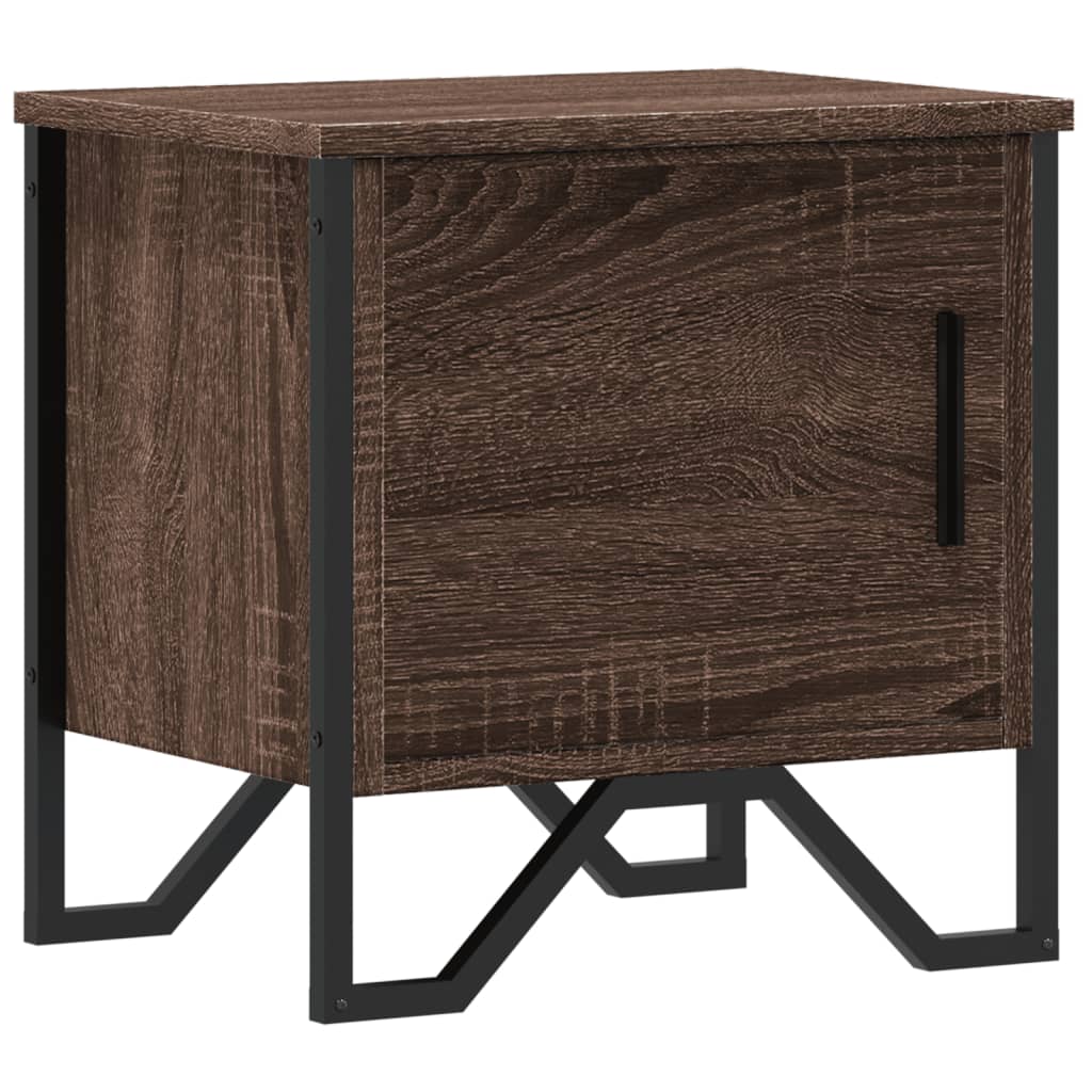 Nachttisch Braun Eichen-Optik 40X30X40 Cm Holzwerkstoff