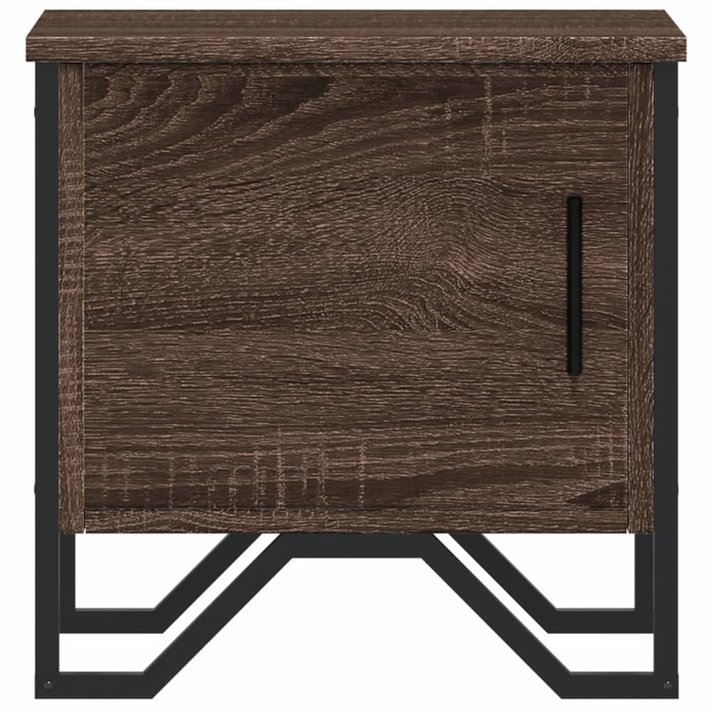 Nachttisch Braun Eichen-Optik 40X30X40 Cm Holzwerkstoff