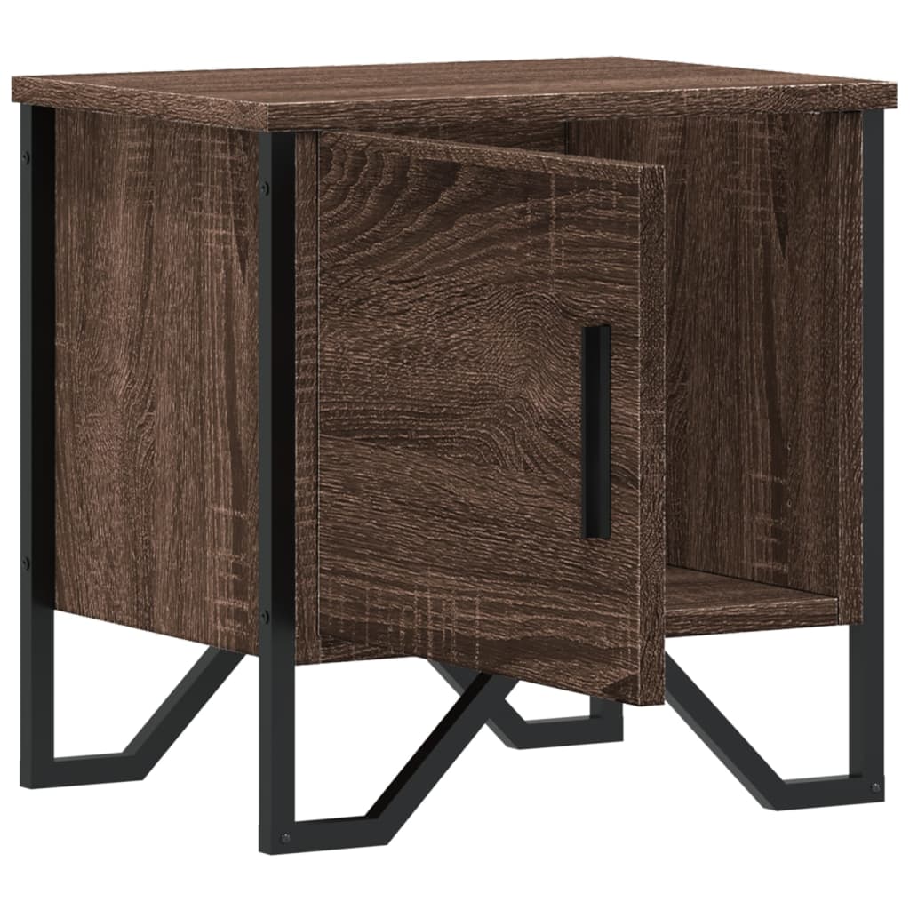 Nachttisch Braun Eichen-Optik 40X30X40 Cm Holzwerkstoff