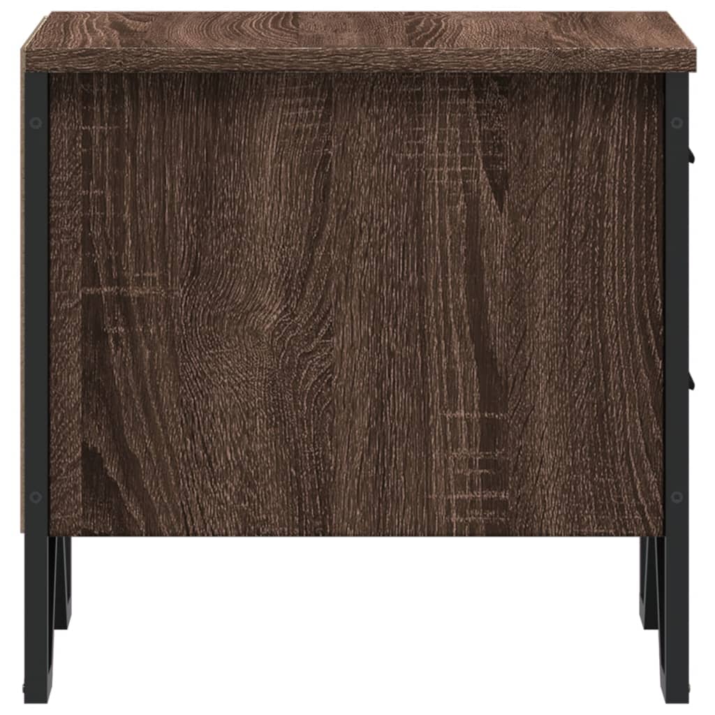 Nachttisch Braun Eichen-Optik 40X30X40 Cm Holzwerkstoff