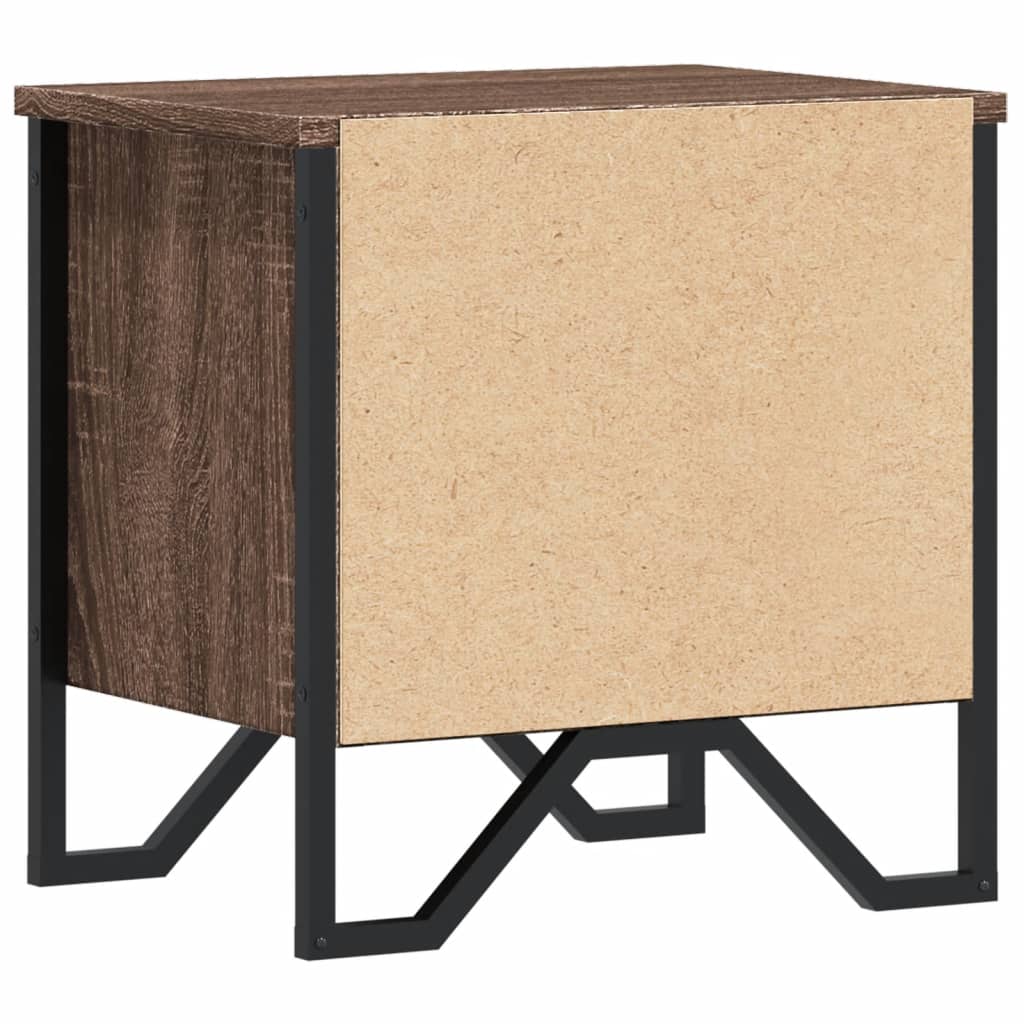 Nachttisch Braun Eichen-Optik 40X30X40 Cm Holzwerkstoff