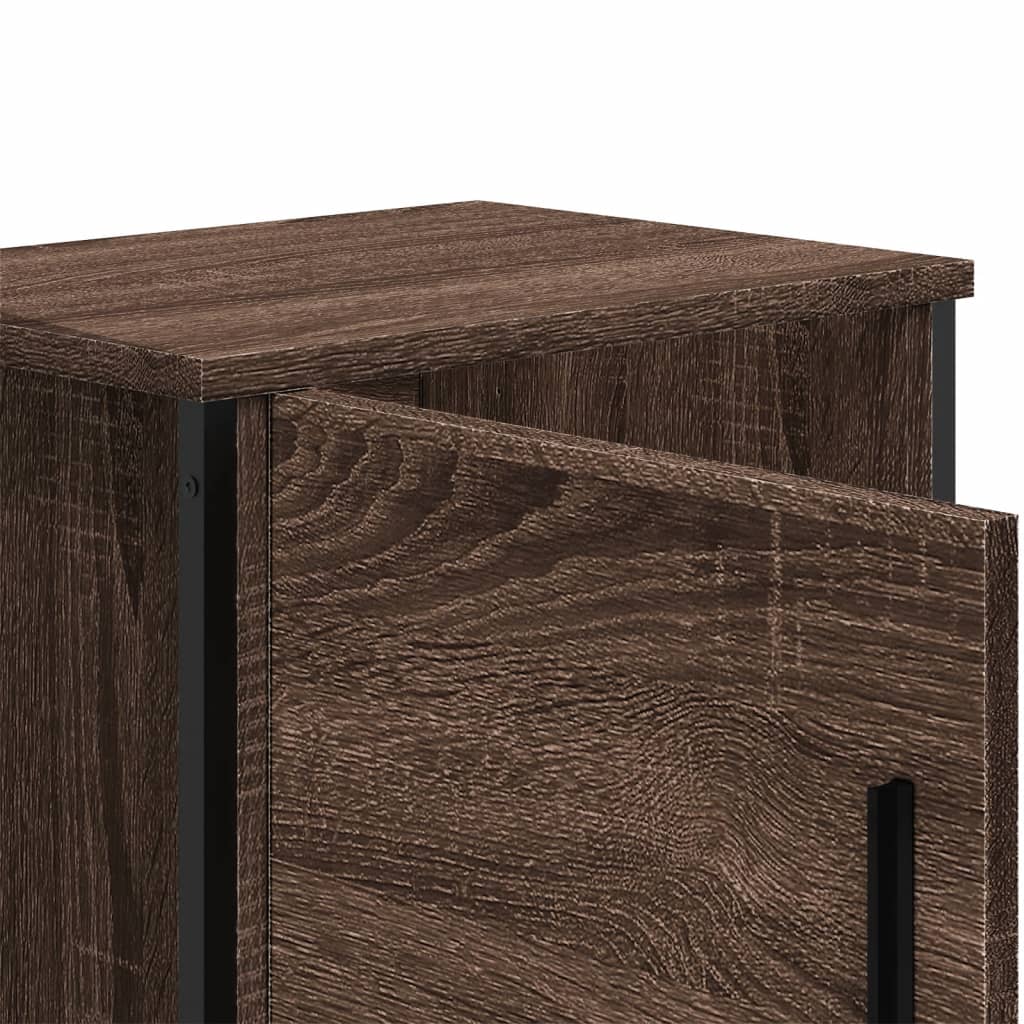 Nachttisch Braun Eichen-Optik 40X30X40 Cm Holzwerkstoff