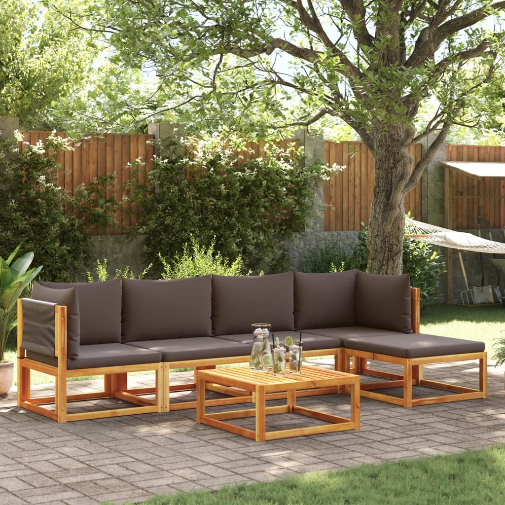Garten-Ecksofas Mit Kissen 2 Stk. Massivholz Akazie