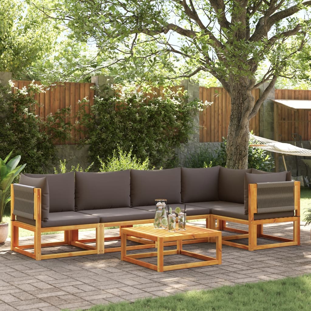 Garten-Ecksofas Mit Kissen 2 Stk. Massivholz Akazie