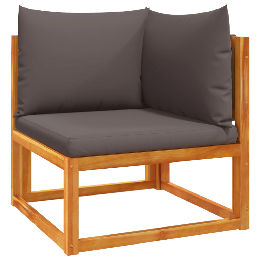 Garten-Ecksofas Mit Kissen 2 Stk. Massivholz Akazie
