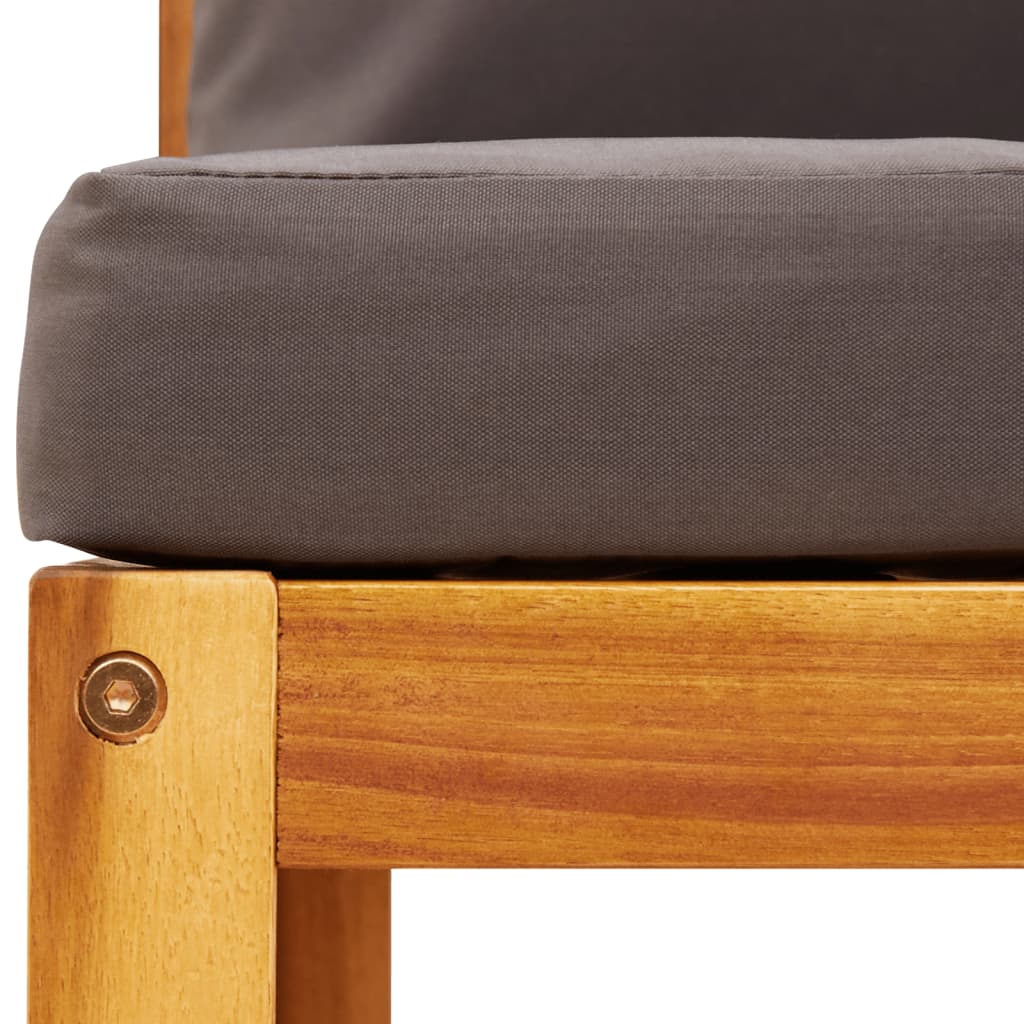 Garten-Ecksofas Mit Kissen 2 Stk. Massivholz Akazie