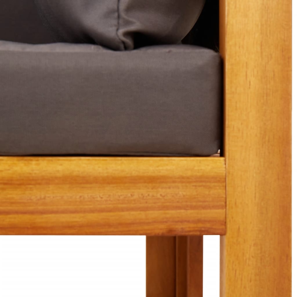 Garten-Ecksofas Mit Kissen 2 Stk. Massivholz Akazie