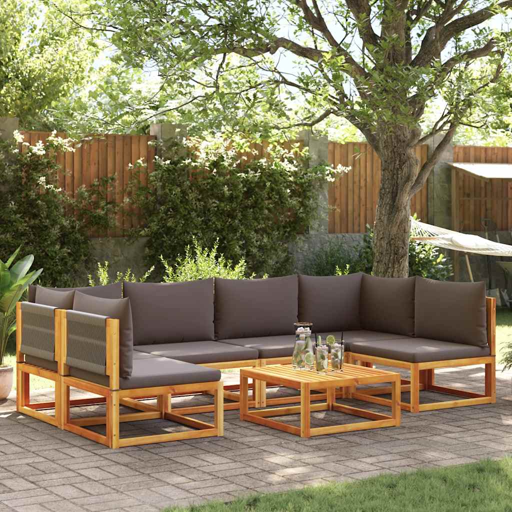 Garten-Ecksofas Mit Kissen 2 Stk. Massivholz Akazie