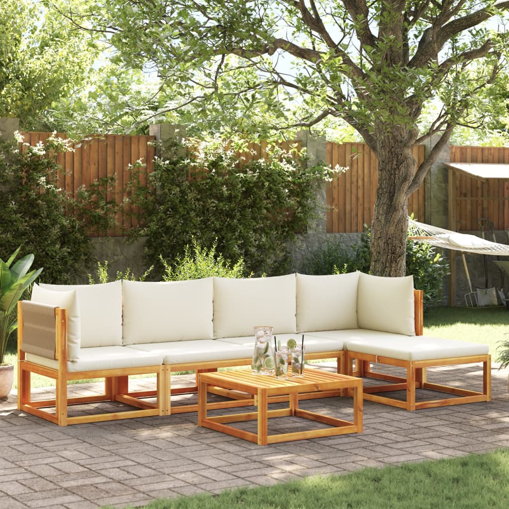 Garten-Ecksofas Mit Kissen 2 Stk. Massivholz Akazie