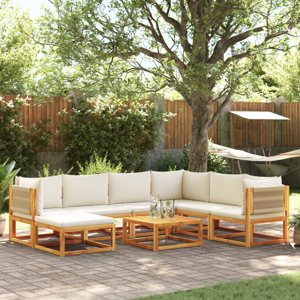 Garten-Ecksofas Mit Kissen 2 Stk. Massivholz Akazie