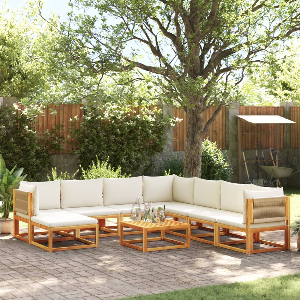 Garten-Ecksofas Mit Kissen 2 Stk. Massivholz Akazie