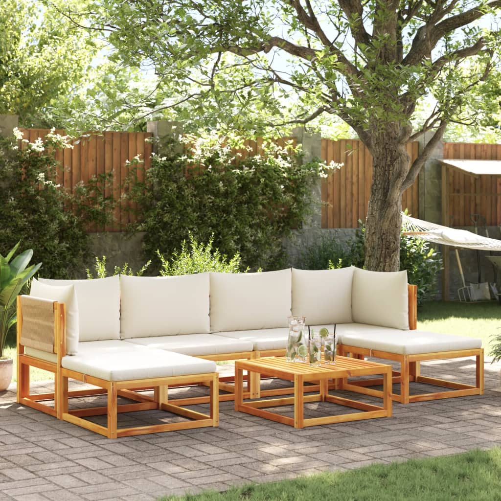 Garten-Ecksofas Mit Kissen 2 Stk. Massivholz Akazie