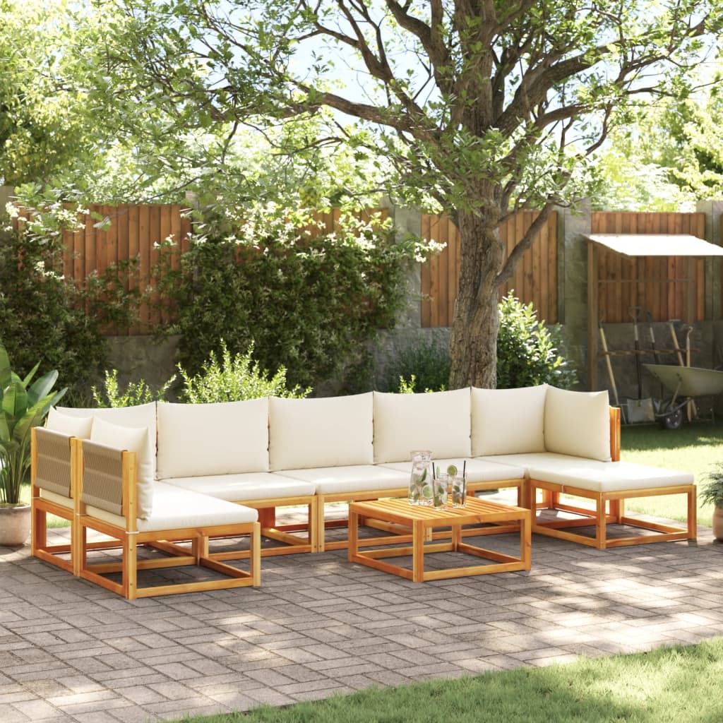 Garten-Ecksofas Mit Kissen 2 Stk. Massivholz Akazie