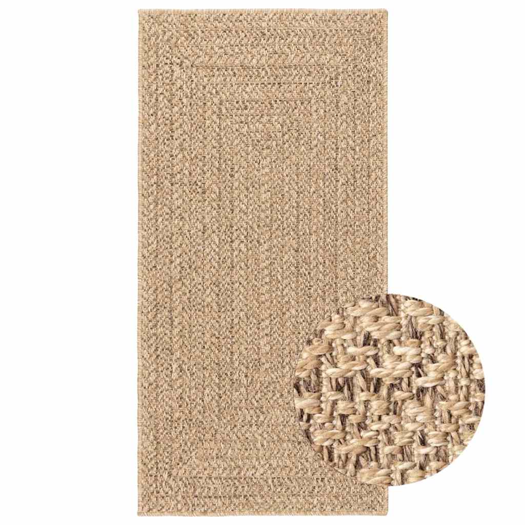 Teppich Zizur Jute-Optik Indoor Und Outdoor Beige