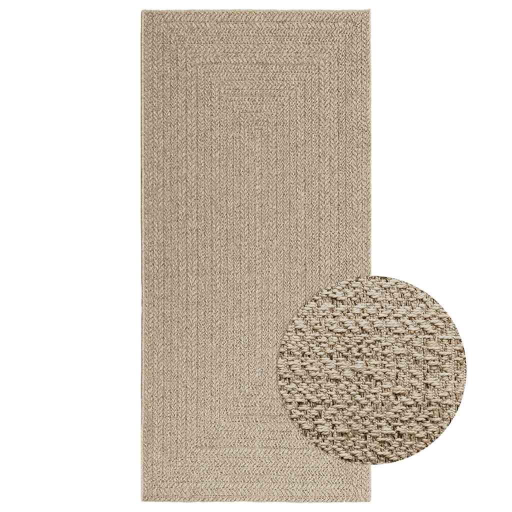 Teppich Zizur Jute-Optik Indoor Und Outdoor Beige