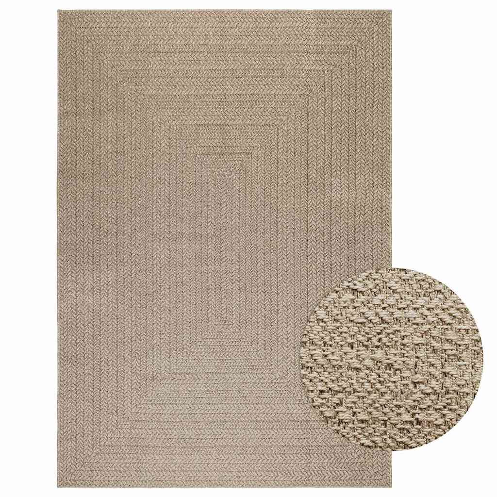 Teppich Zizur Jute-Optik Indoor Und Outdoor Beige