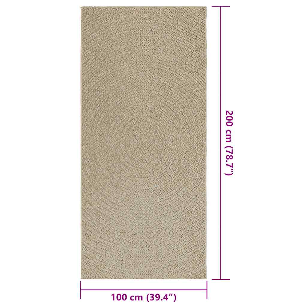 Teppich Zizur Jute-Optik Indoor Und Outdoor Beige