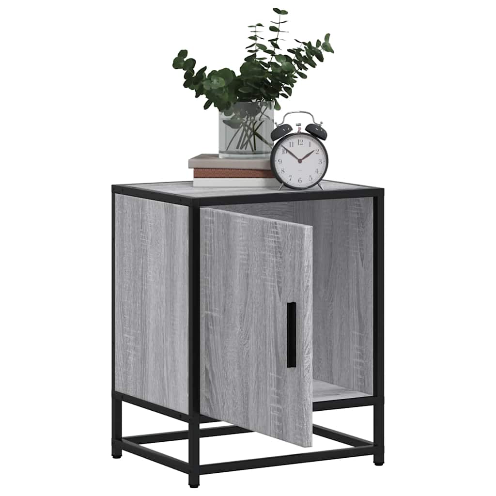 Nachttisch 40X31X50 Cm Holzwerkstoff Und Metall