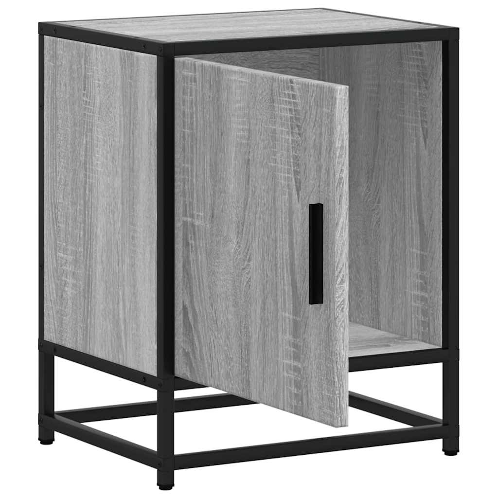 Nachttisch 40X31X50 Cm Holzwerkstoff Und Metall