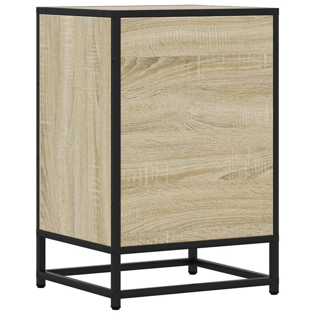 Nachttisch Sonoma-Eiche 40X34,5X60 Cm Holzwerkstoff Und Metall