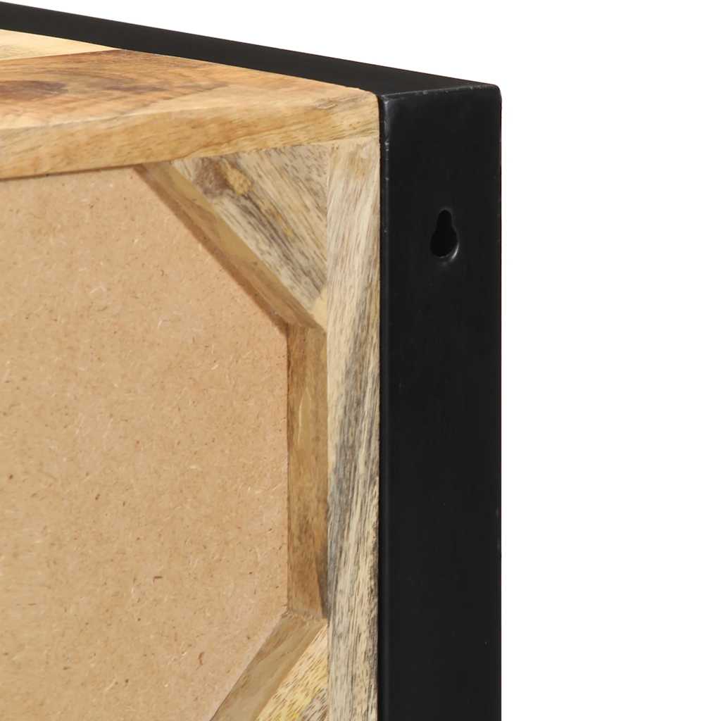 Nachttisch 40X35X40 Cm Raues Mango-Massivholz