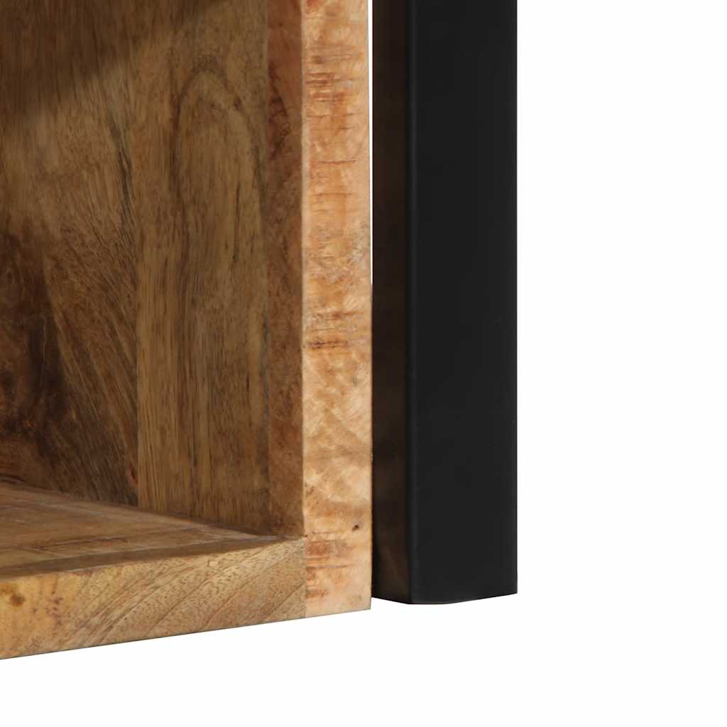 Nachttisch 40X35X40 Cm Raues Mango-Massivholz