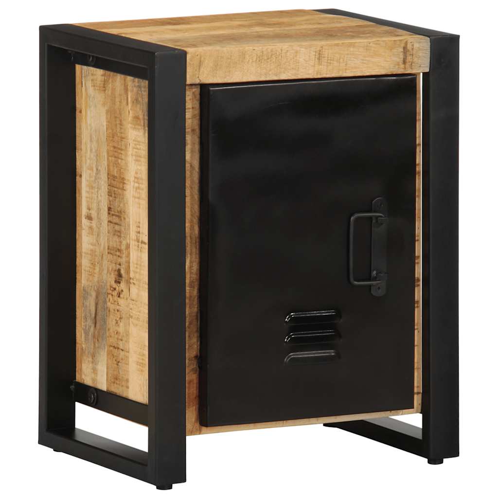 Nachttisch 40X30X51 Cm Raues Mangoholz