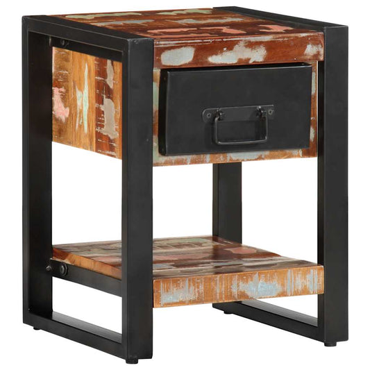 Nachttisch 35X34X45 Cm Altholz Massiv