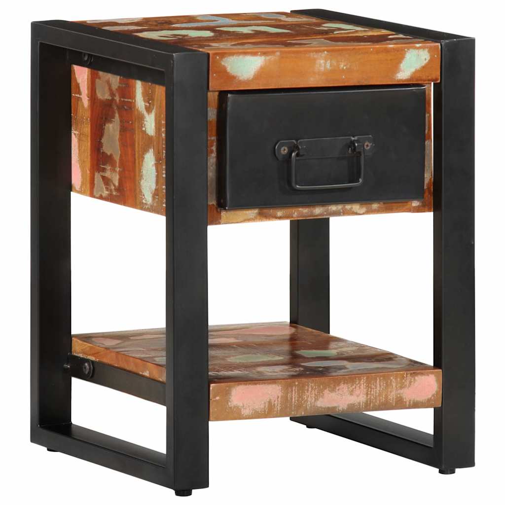 Nachttisch 35X34X45 Cm Altholz Massiv