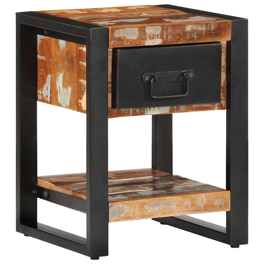 Nachttisch 35X34X45 Cm Altholz Massiv