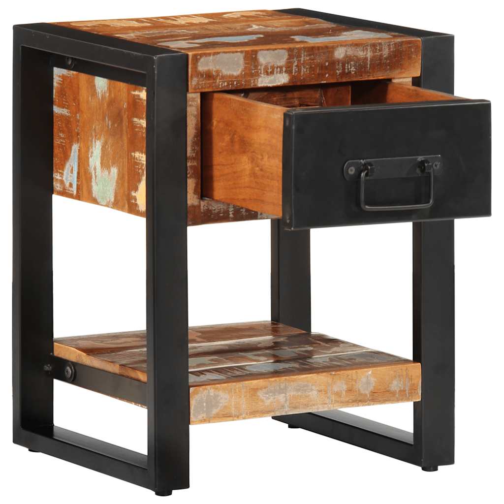 Nachttisch 35X34X45 Cm Altholz Massiv