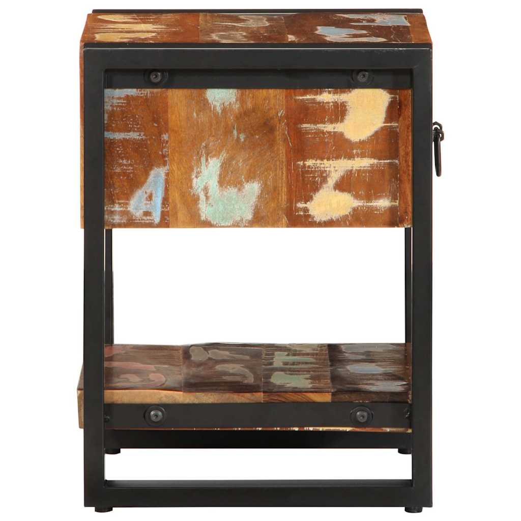 Nachttisch 35X34X45 Cm Altholz Massiv