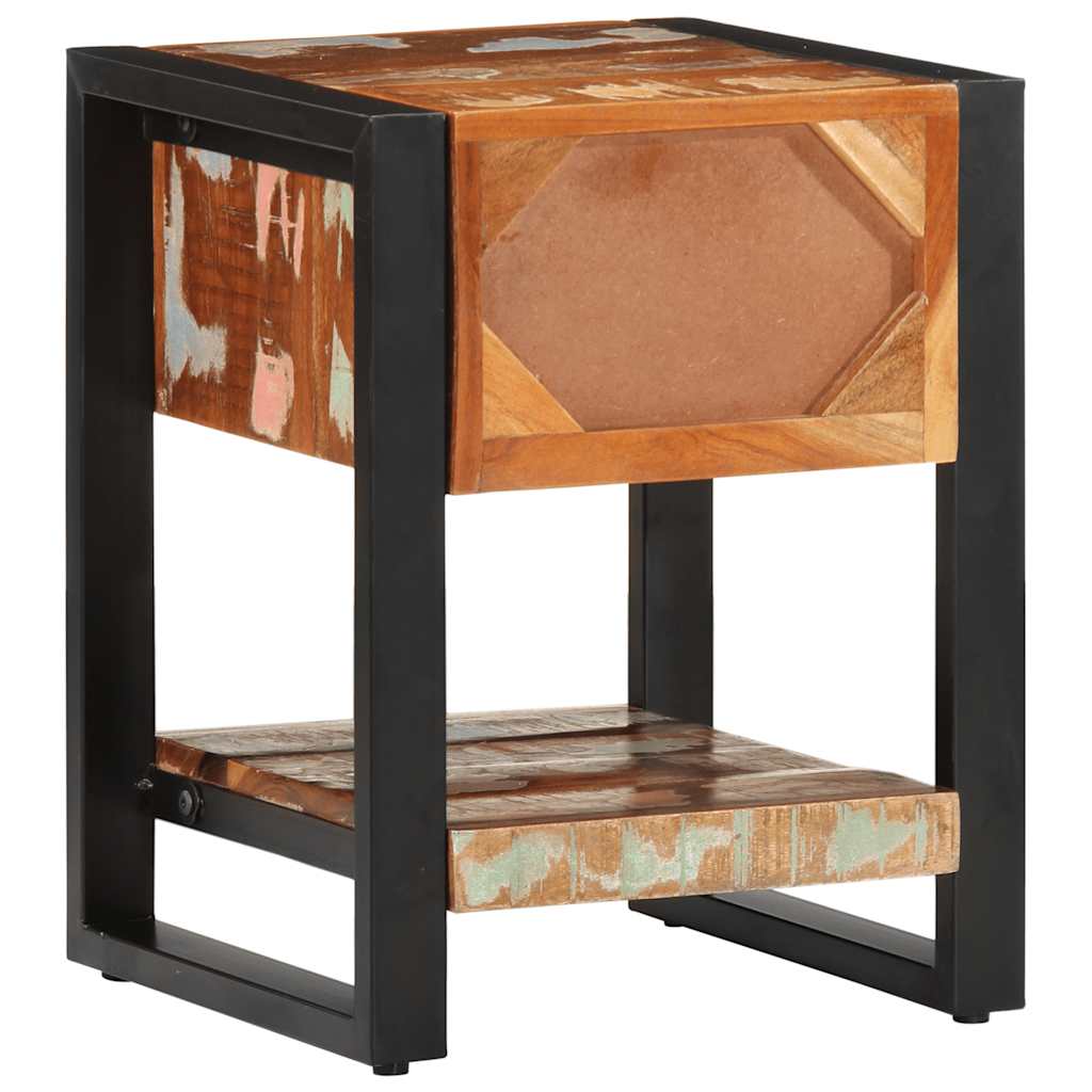 Nachttisch 35X34X45 Cm Altholz Massiv
