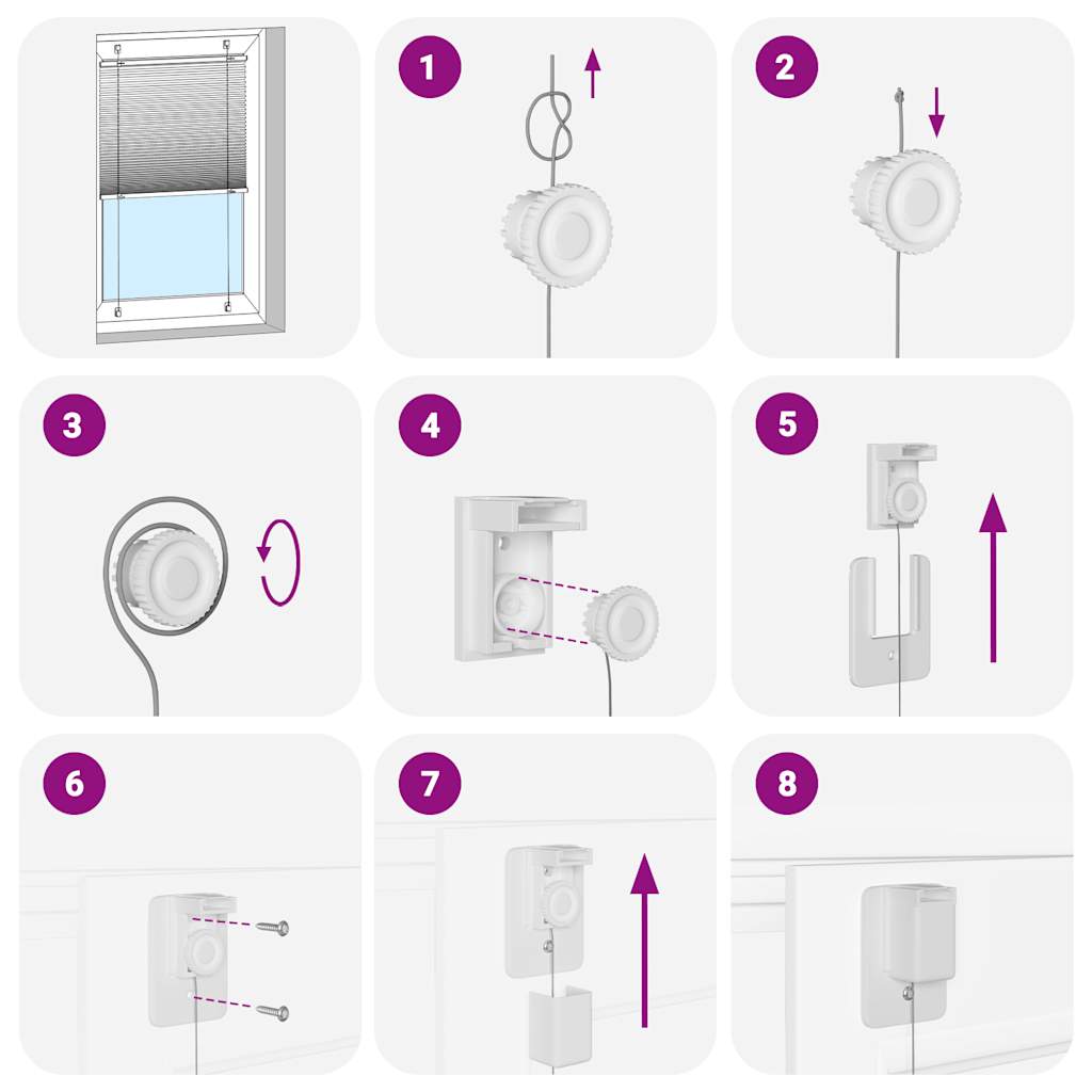 Plissee Stoffbreite 69,4 Cm Polyester Schwarz