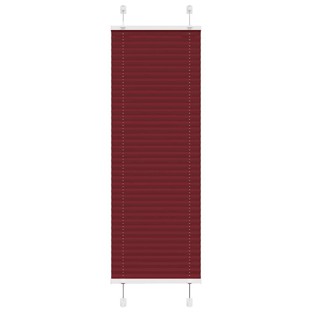 Plissee Stoffbreite 119,4 Cm Polyester Bordeauxrot