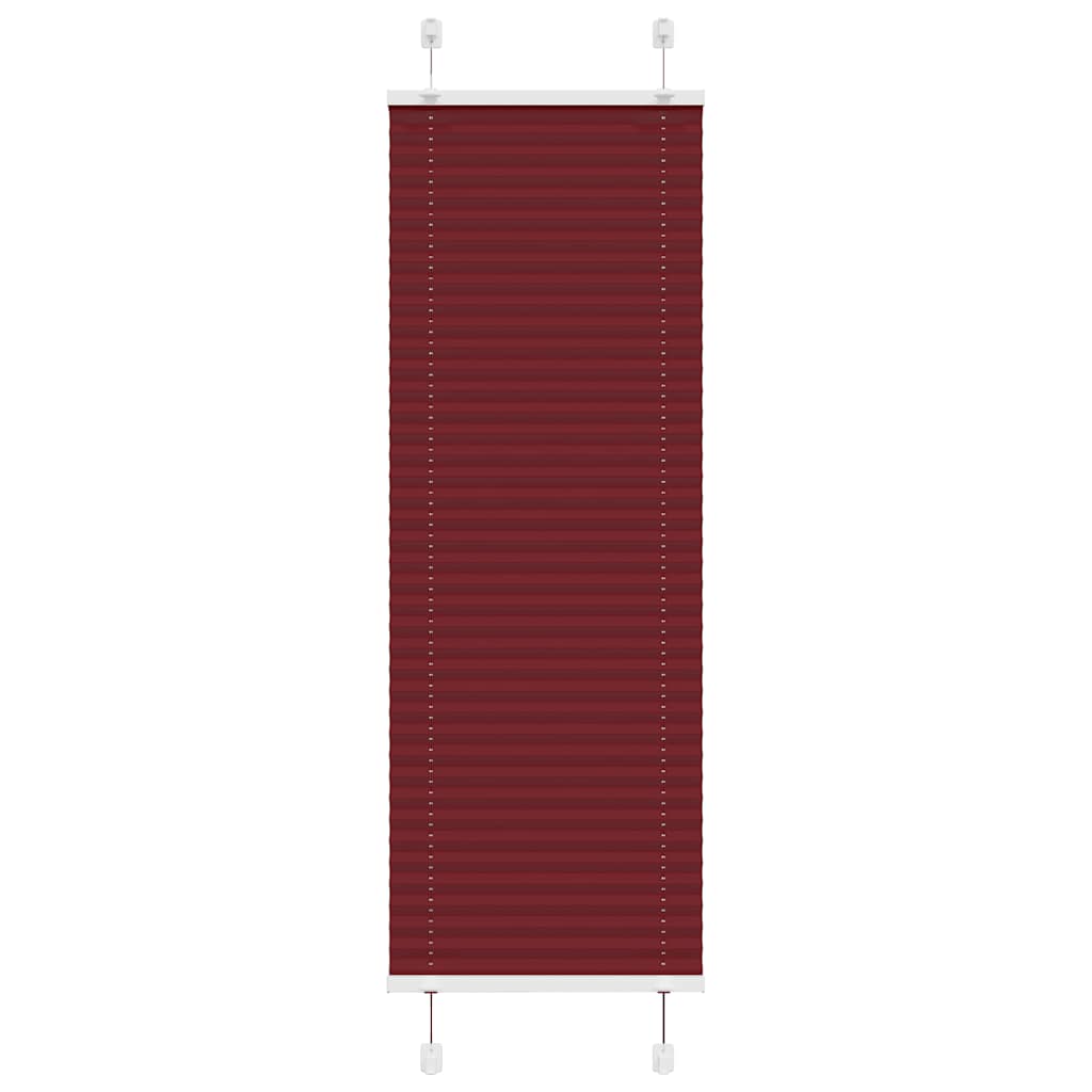 Plissee Stoffbreite 119,4 Cm Polyester Bordeauxrot