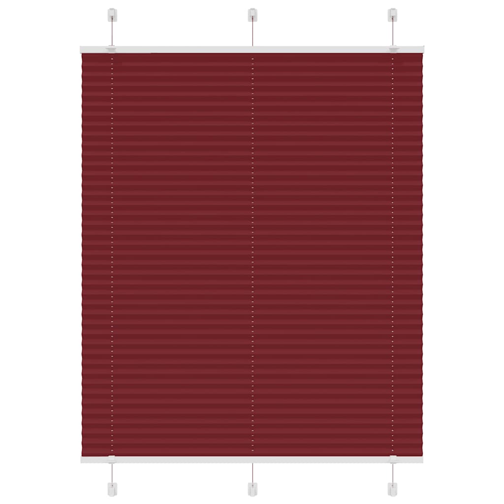Plissee Stoffbreite 119,4 Cm Polyester Bordeauxrot