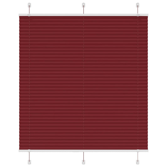 Plissee Stoffbreite 119,4 Cm Polyester Bordeauxrot