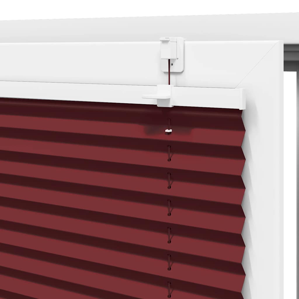 Plissee Stoffbreite 119,4 Cm Polyester Bordeauxrot