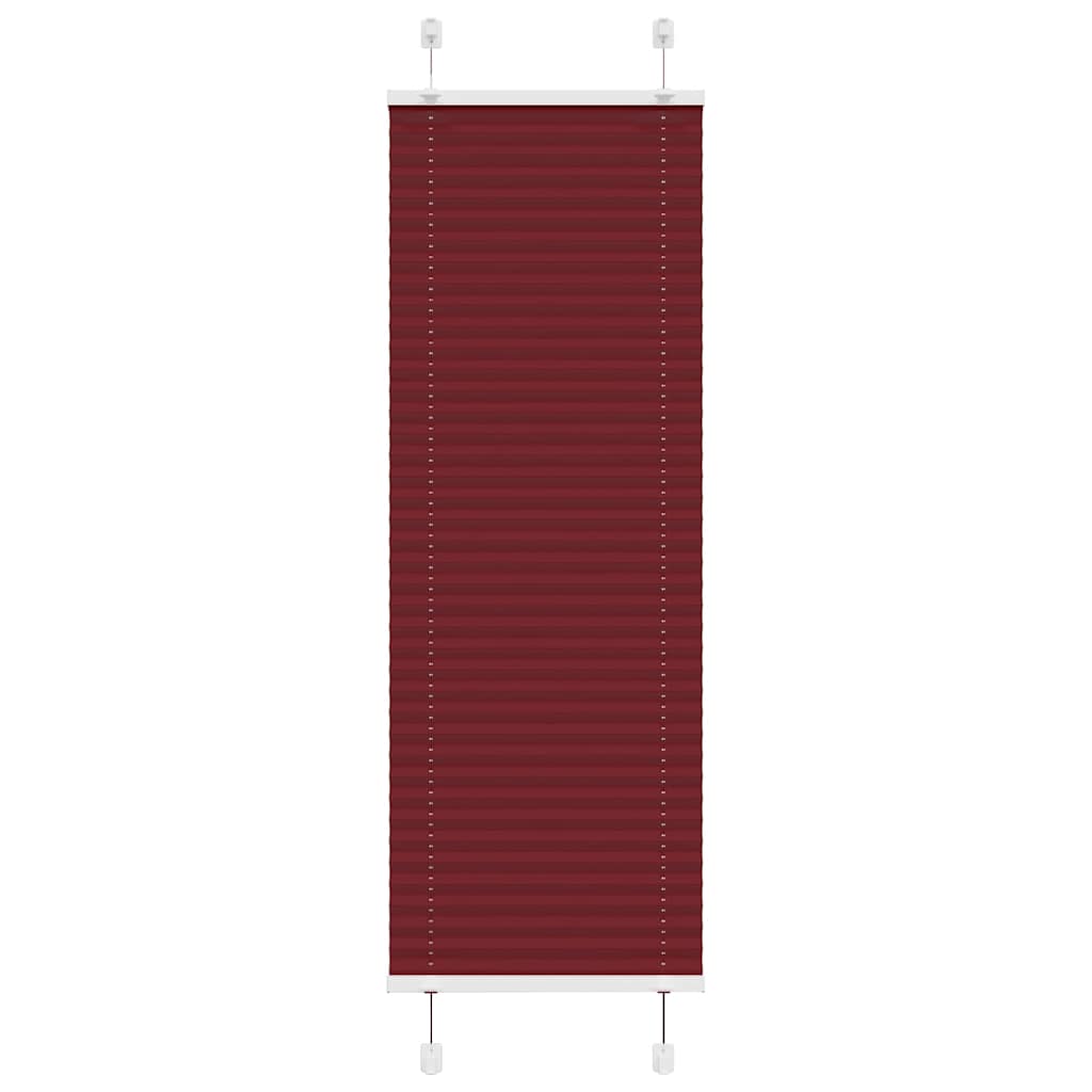 Plissee Stoffbreite 119,4 Cm Polyester Bordeauxrot