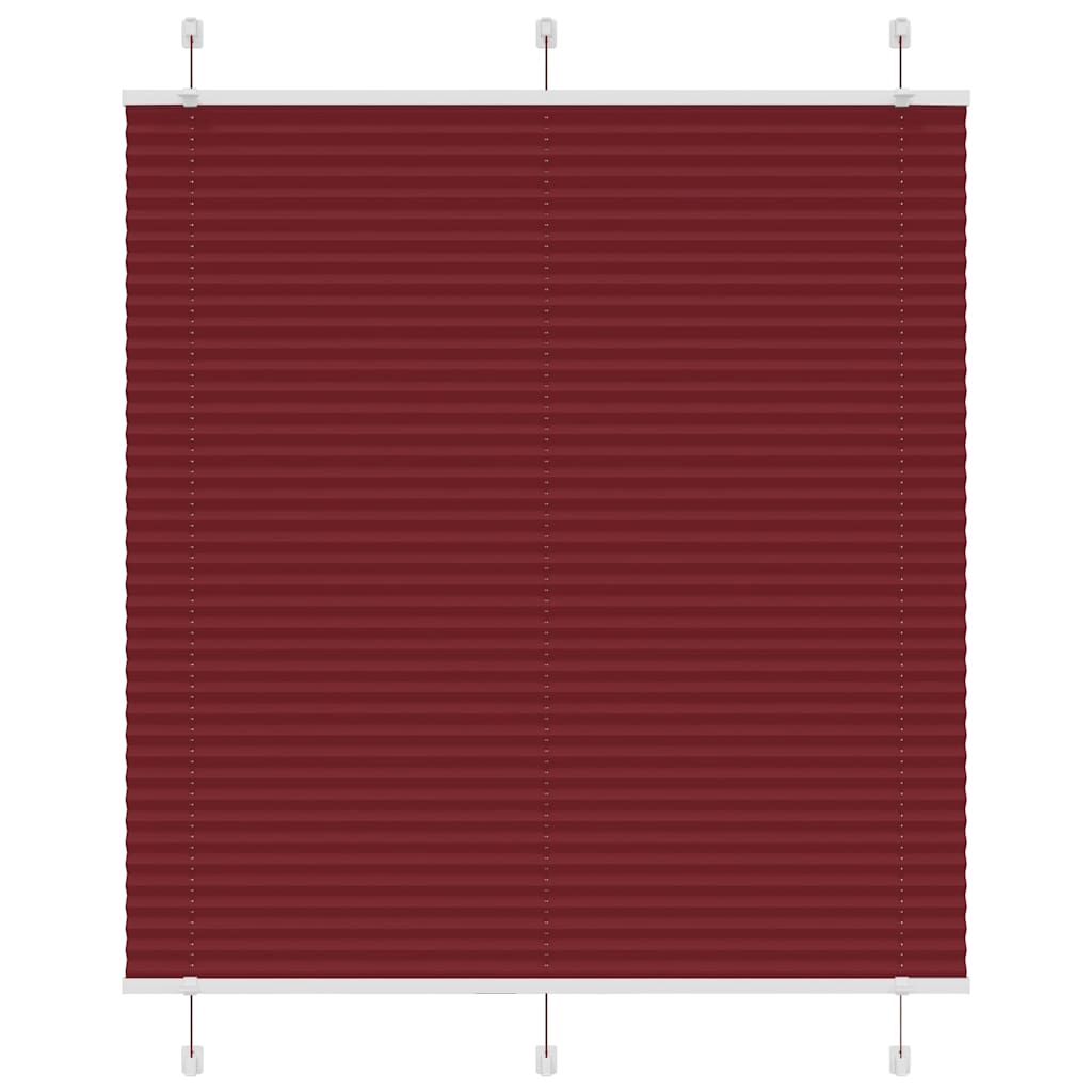Plissee Stoffbreite 119,4 Cm Polyester Bordeauxrot
