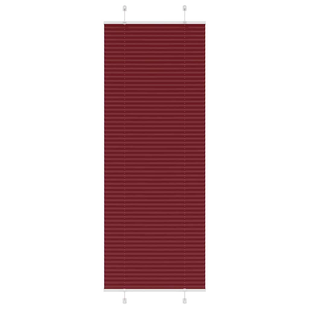 Plissee Stoffbreite 119,4 Cm Polyester Bordeauxrot