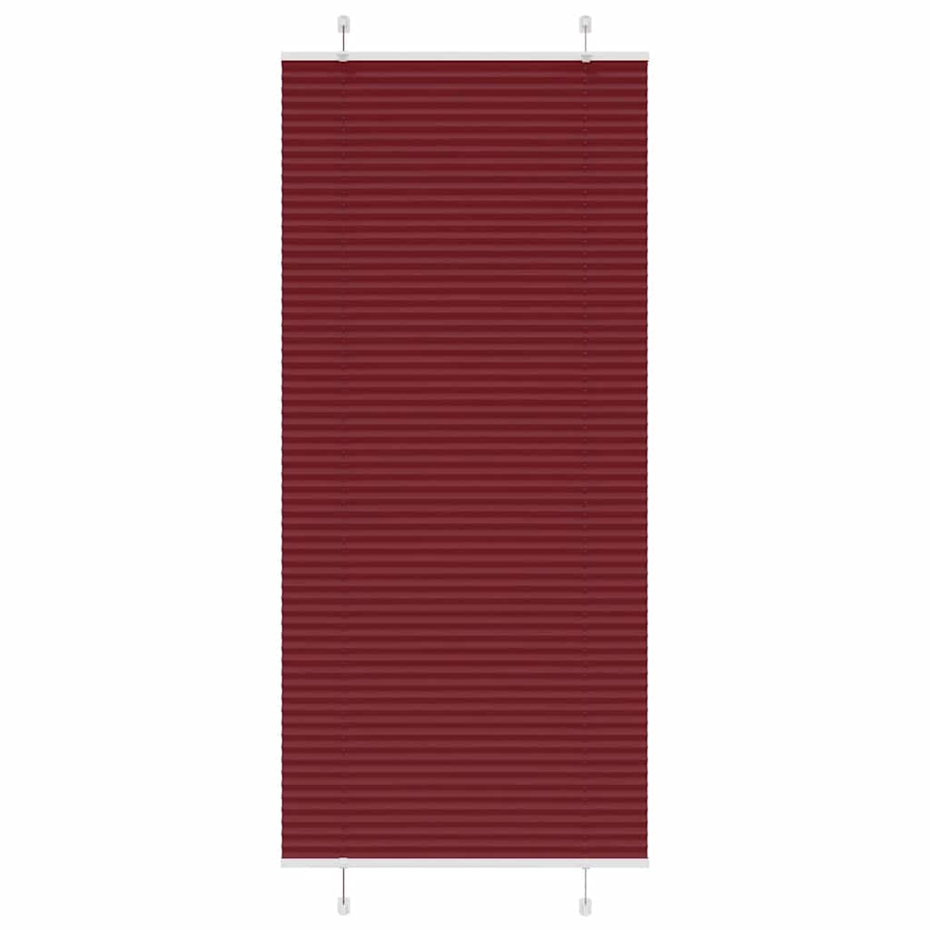 Plissee Stoffbreite 119,4 Cm Polyester Bordeauxrot