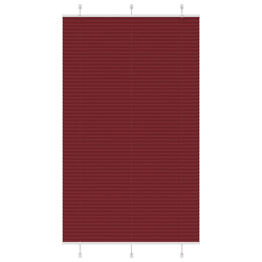 Plissee Stoffbreite 119,4 Cm Polyester Bordeauxrot