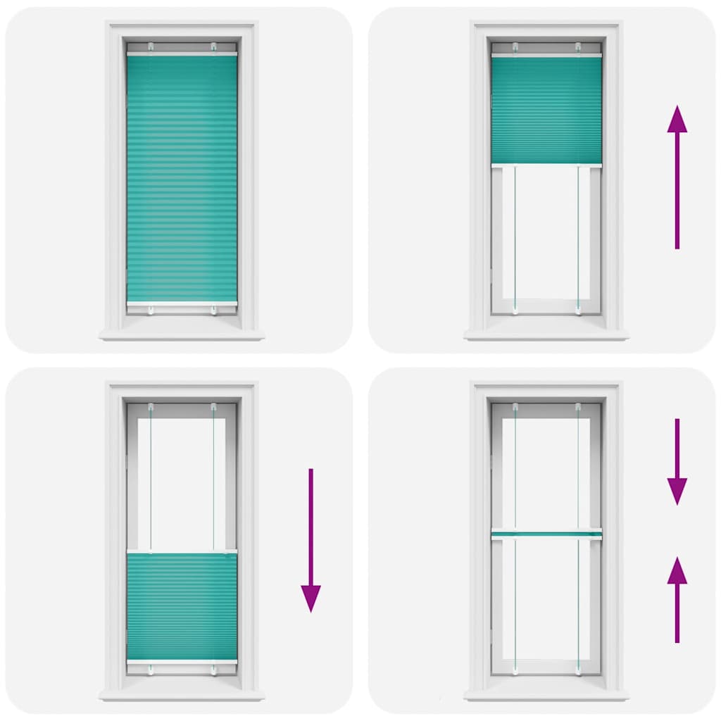 Plissee Stoffbreite 54,4 Cm Polyester Petrolgrün