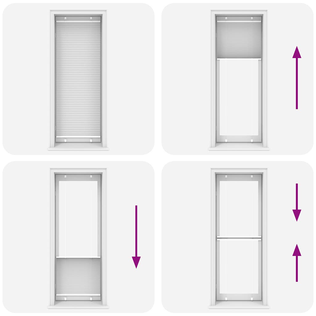 Plissee Stoffbreite 79,4 Cm Polyester Weiß