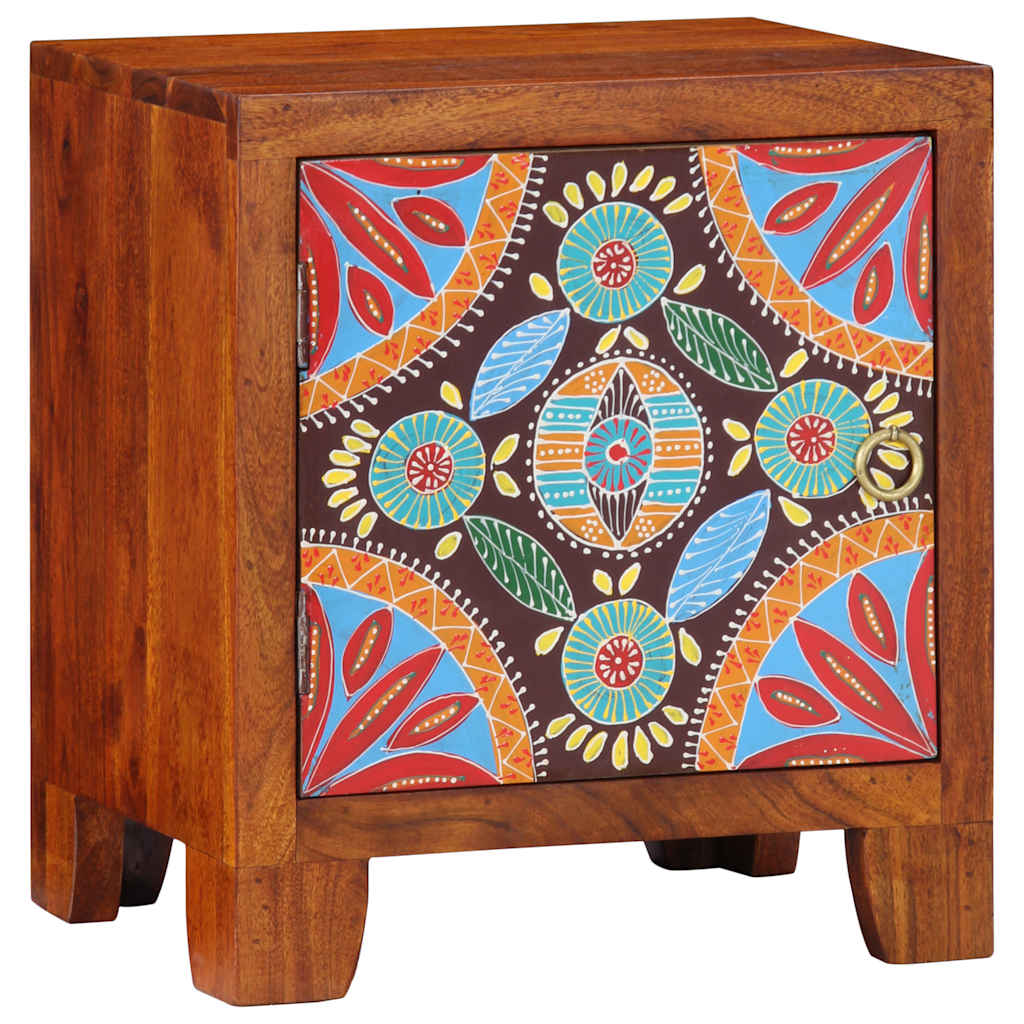 Nachttisch 2 Stk. 40X30X45 Cm Massivholz Akazie