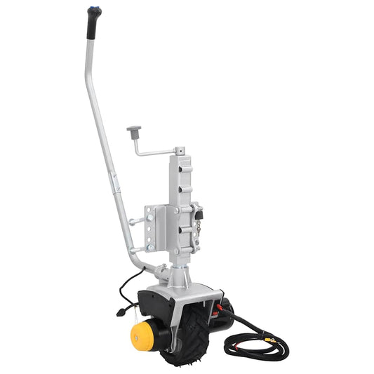 Stützrad Für Anhänger 12 V 550 W Aluminium Weiß